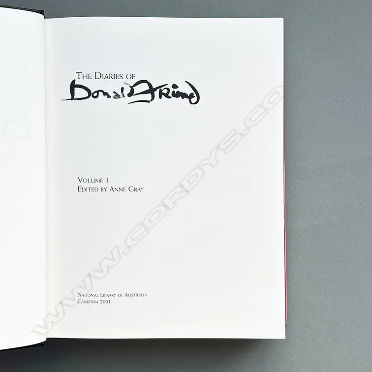 DONALD FRIEND: DIARIES VOLS 1-3 Image 1++